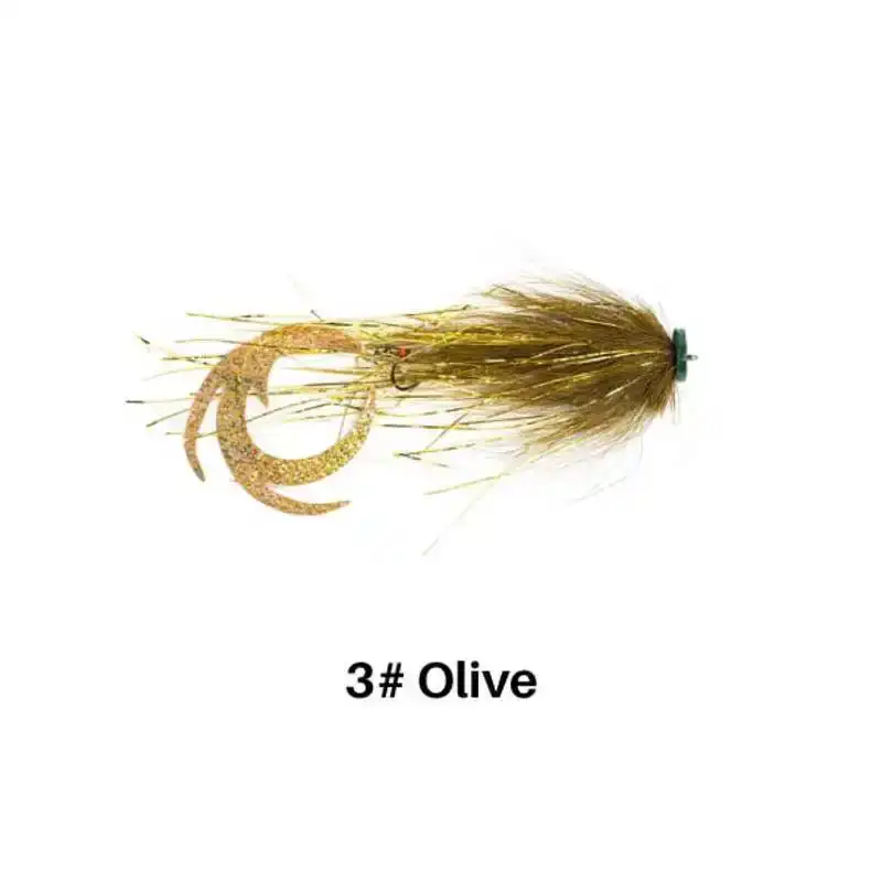 Waterpushing Pike Flies - 1# - Brown