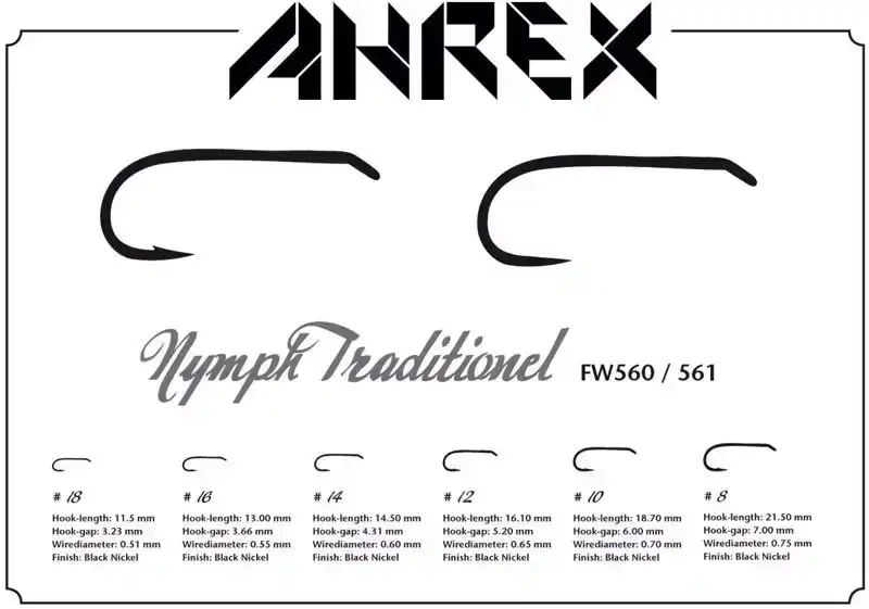 FW561 Nymph Traditional Barbless #10