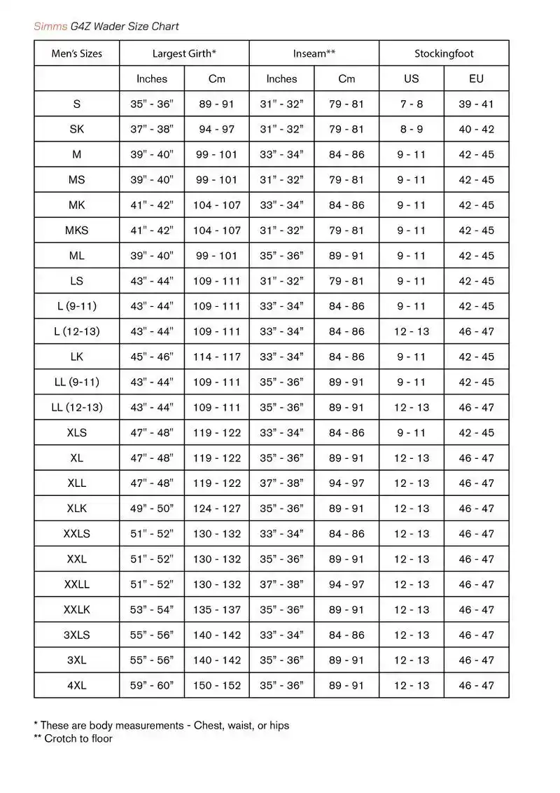 G4Z Stockingfoot Slate LL 12-13